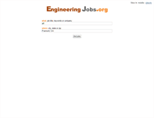 Tablet Screenshot of engineeringjobs.org